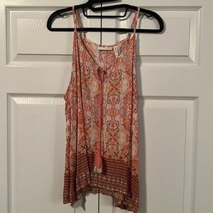 Like New LUQ StitchFix Paisley Spaghetti Strap Top